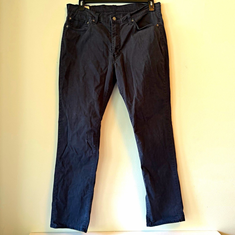 Levi's Premium Slim Fit 511 Jeans Baltic Navy Sateen 5-Pocket Men's 36/32